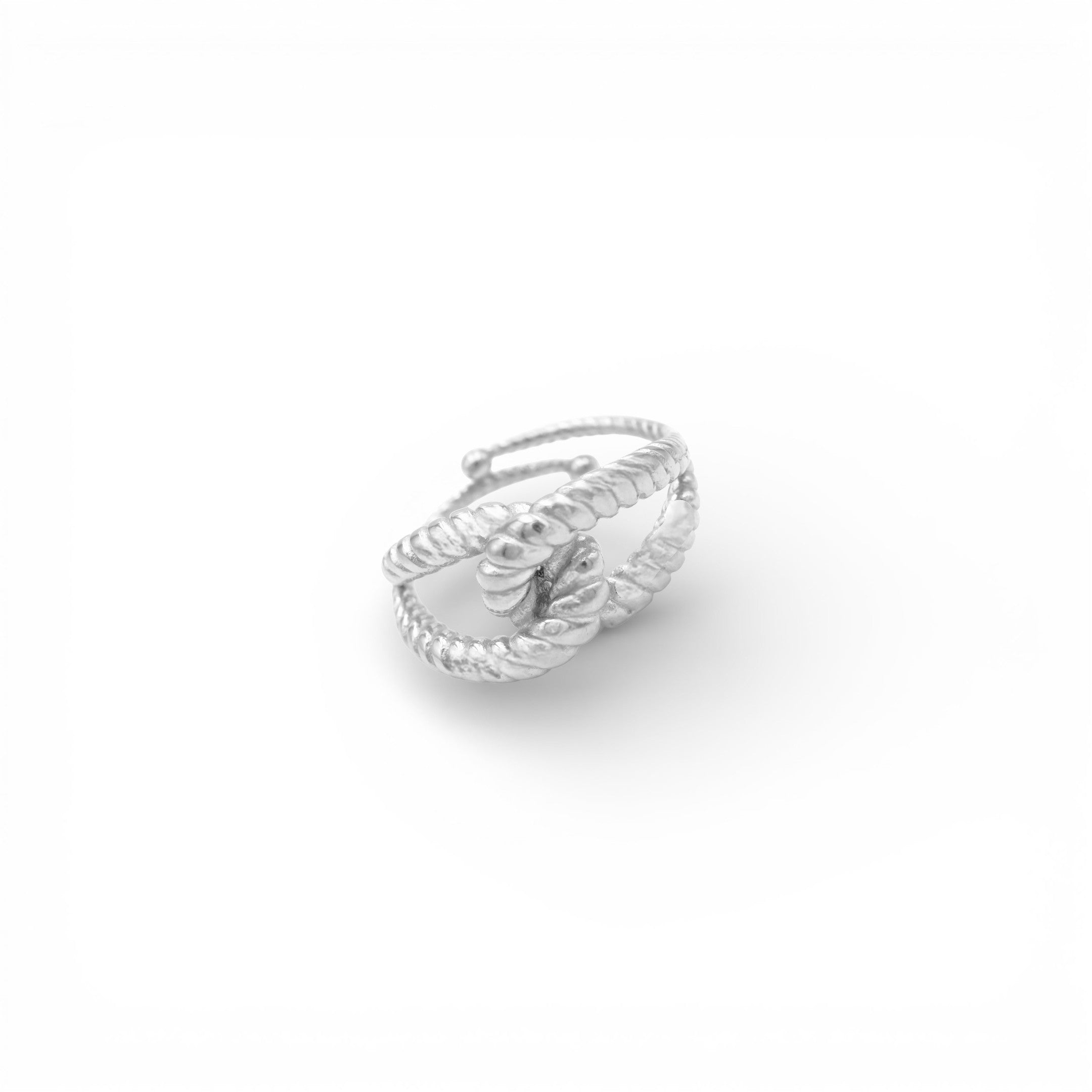 Anello intrecciato In Acciaio Inossidabile