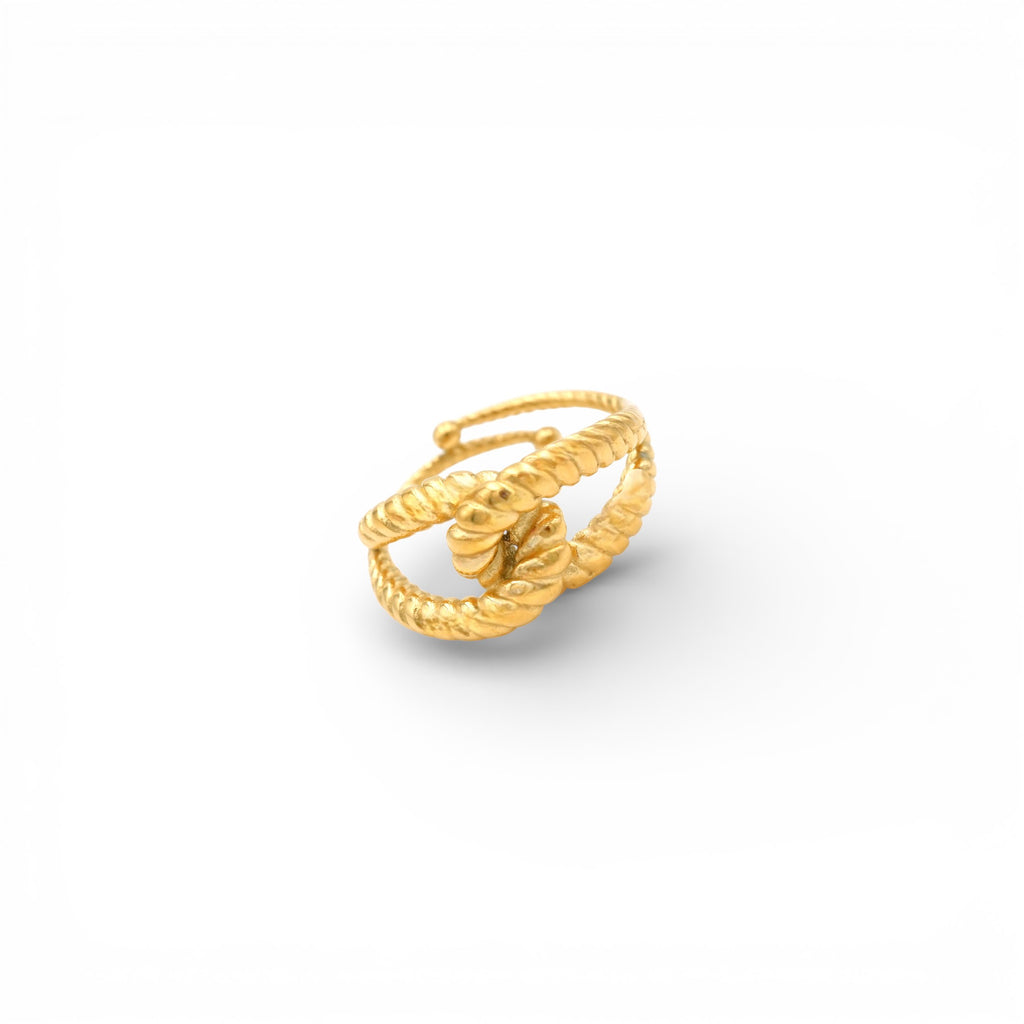Anello intrecciato In Acciaio Inossidabile