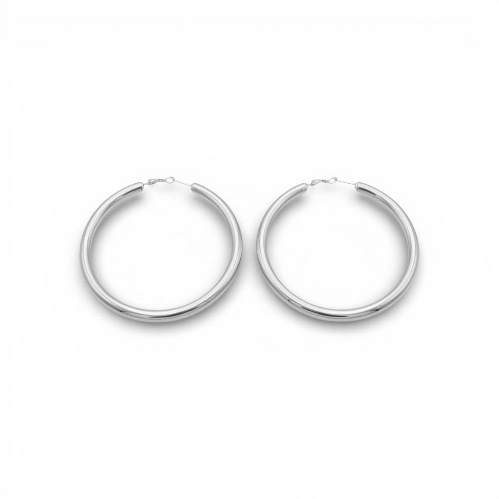 Orecchini Cerchio 40mm In Acciaio Inossidabile