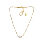 Collana Cuore Scintillante Acciaio