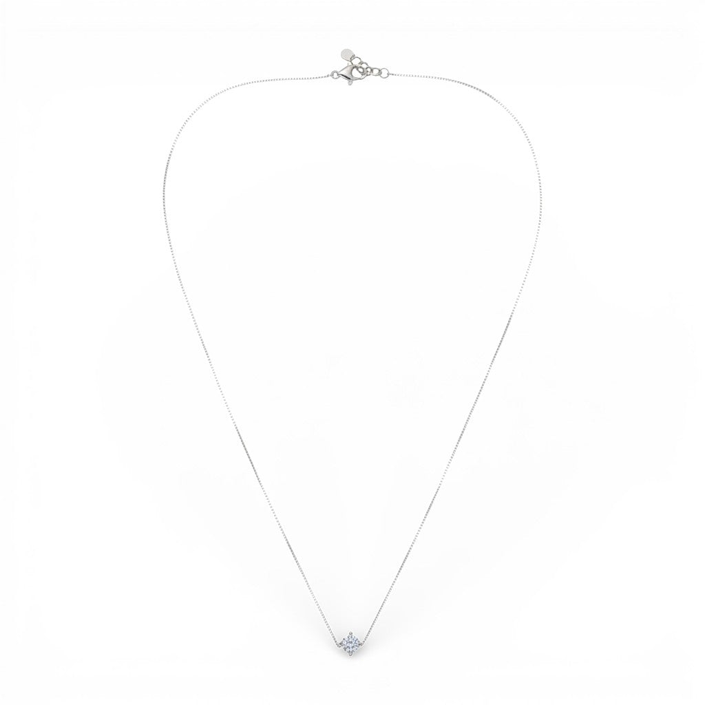 Collana con Punto Luce Sferico In Argento 925