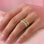 Anello Eternity Hearts In Acciaio Inossidabile