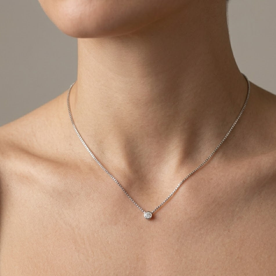 Collana Veneziana Punto Luce Cipollina In Argento 925