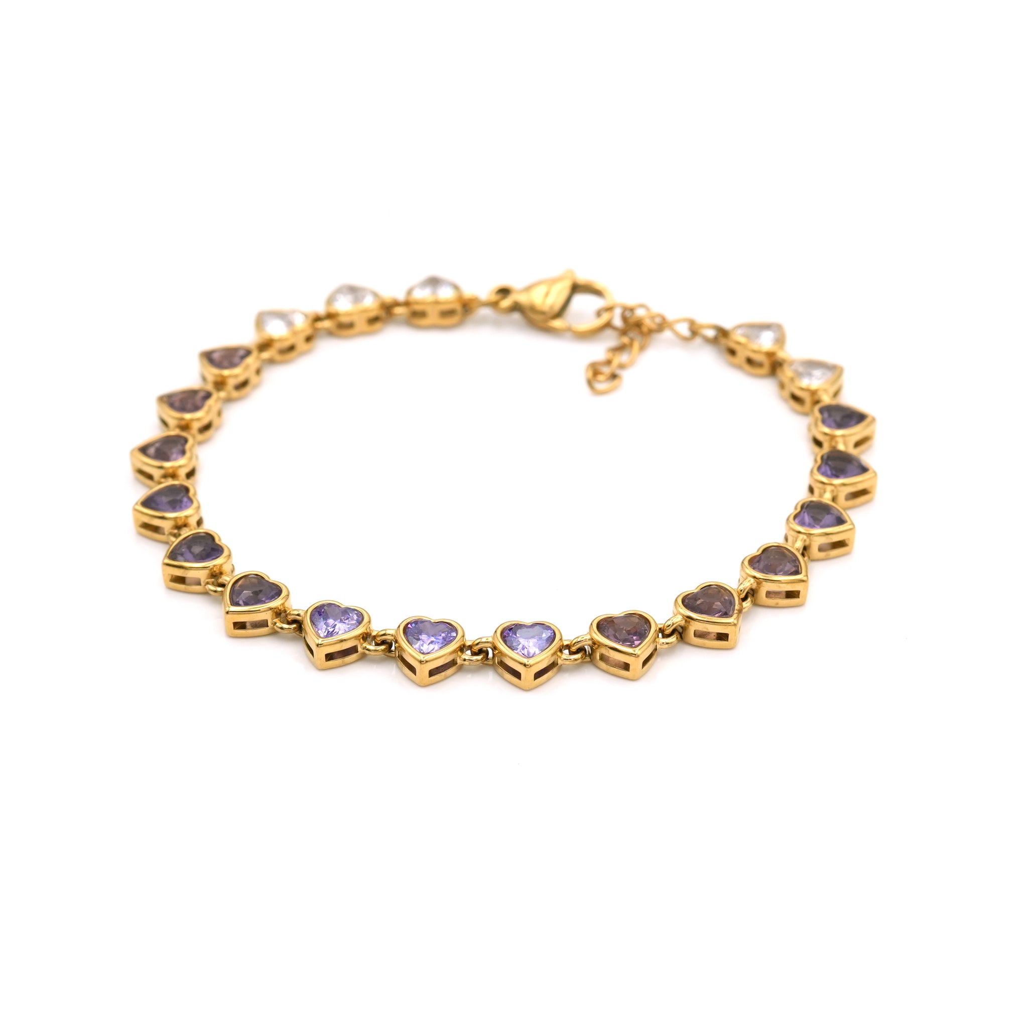 Bracciale con Cuori Zirconi