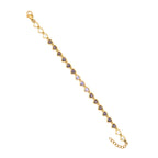 Bracciale Tennis con Cuori in Cristallo Multicolor In Acciaio Inossidabile