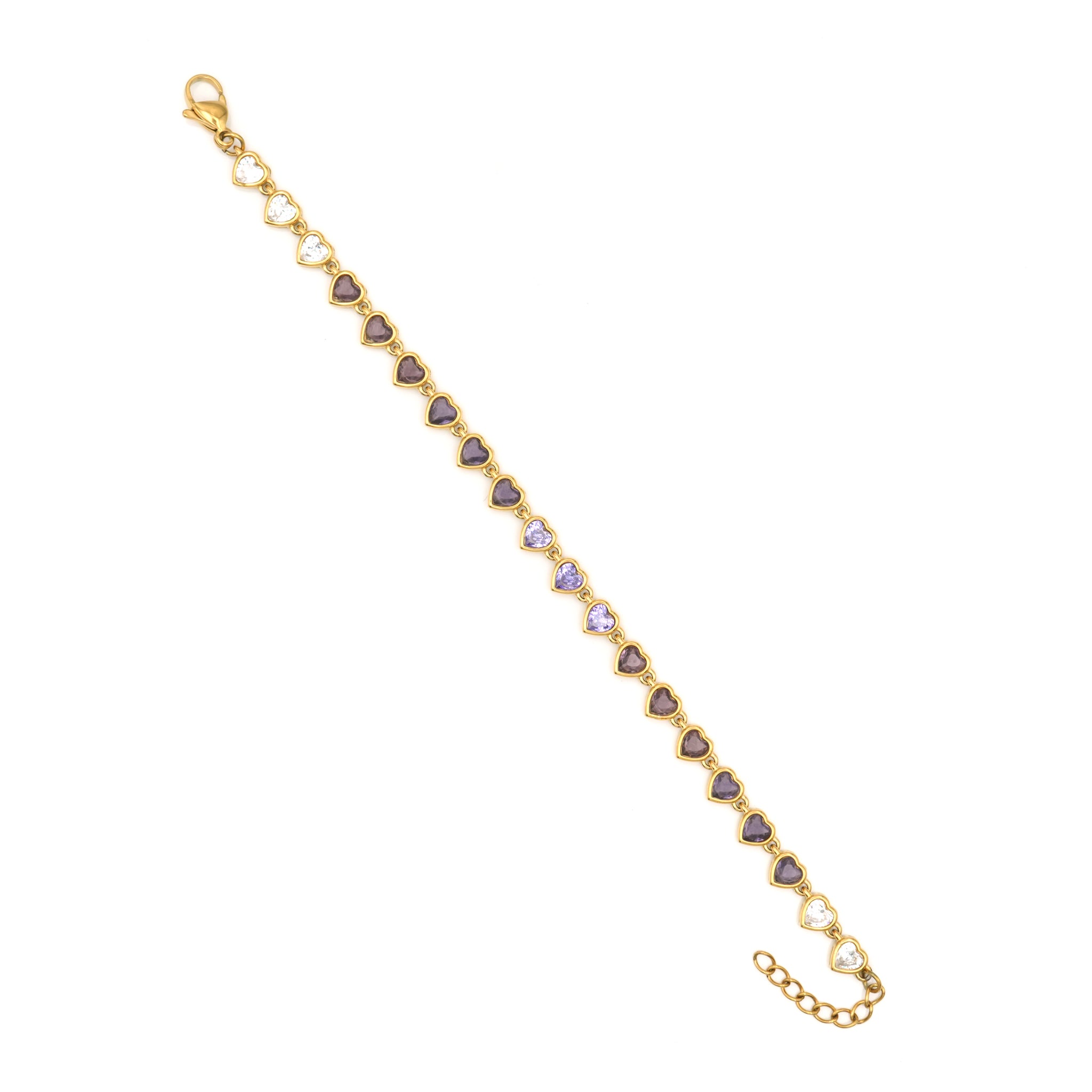 Bracciale con Cuori Zirconi