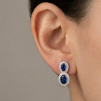Orecchini Doppio Kate a Clip In Argento 925