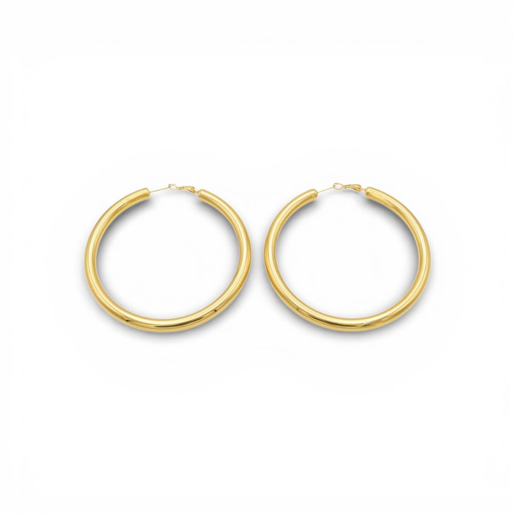 Orecchini Cerchio 40mm In Acciaio Inossidabile