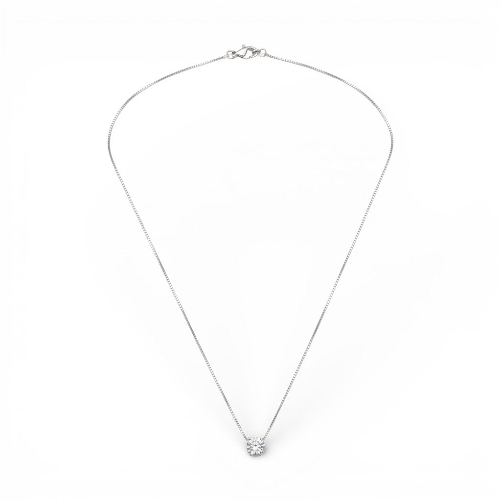 Collana con Punto Luce Sferico In Argento 925