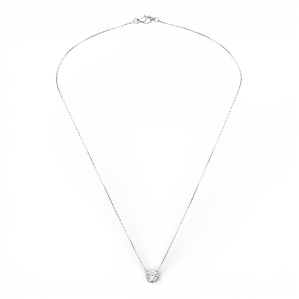 Collana con Punto Luce Sferico In Argento 925