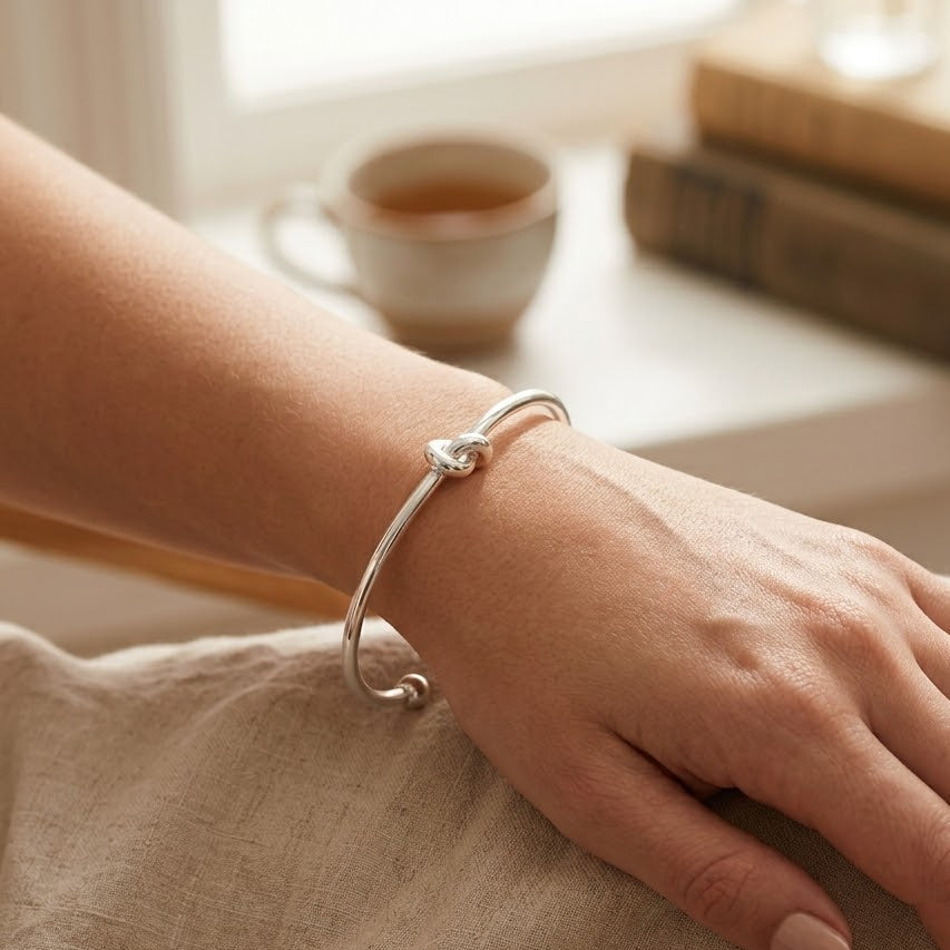 Bracciale Torchon Nodo In Acciaio Inossidabile
