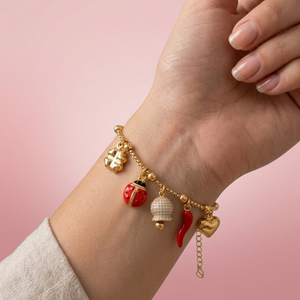 Bracciale Portafortuna In Acciaio Inossidabile