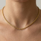Collana a Torciglione In Acciaio Inossidabile