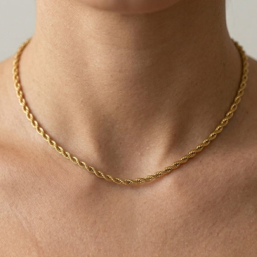 Collana a Torciglione In Acciaio Inossidabile