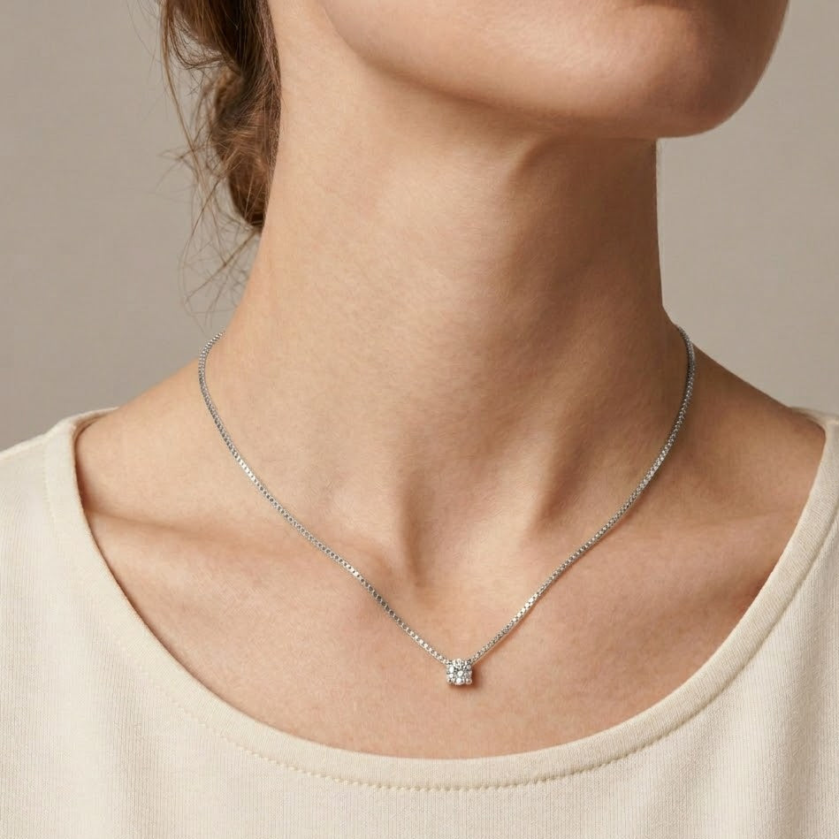 Collana Punto Luce In Argento 925