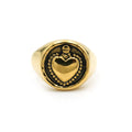 Anello cuore sacro in Acciaio