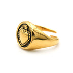 Anello cuore sacro in Acciaio
