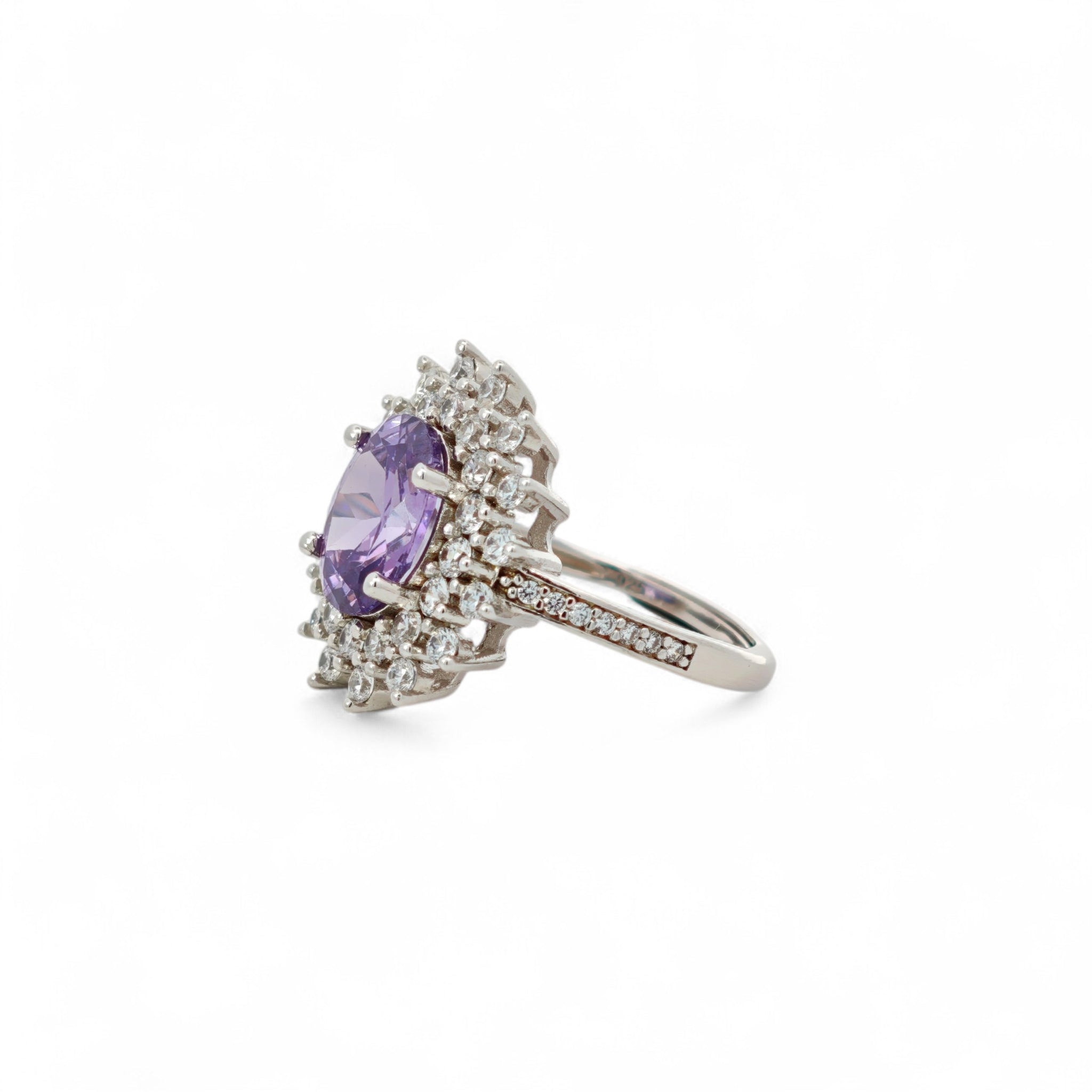 Anello Eleganza Viola in Argento