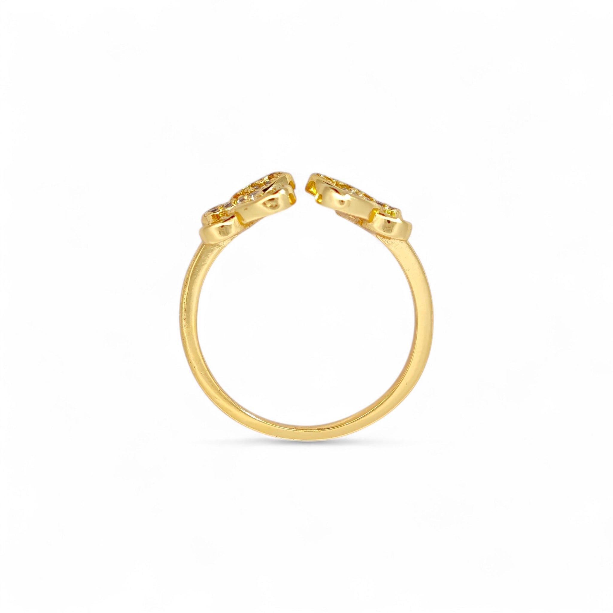 Anello Farfalle Brillanti in Argento