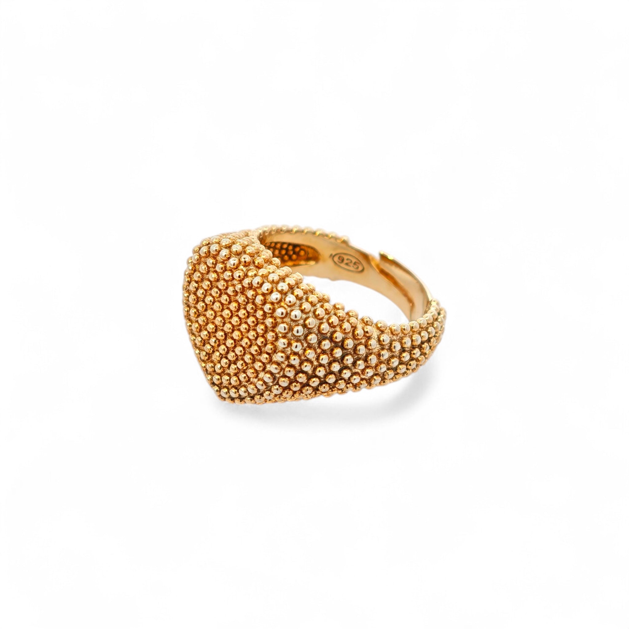 Anello Cuore Grintoso in Argento