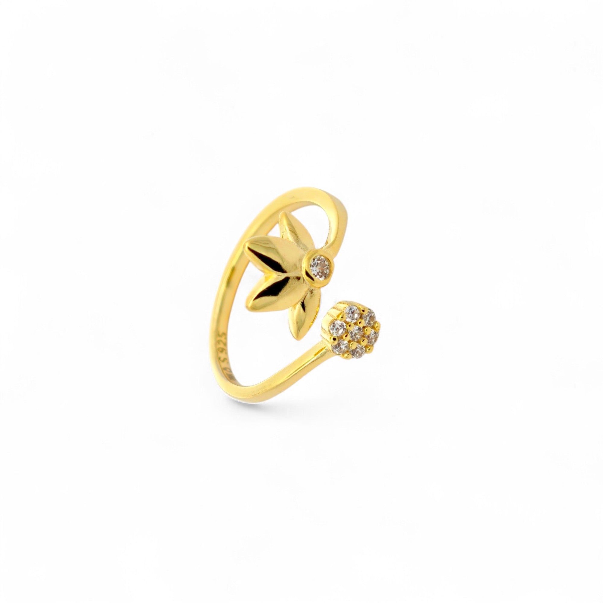 Anello Fiore in Argento