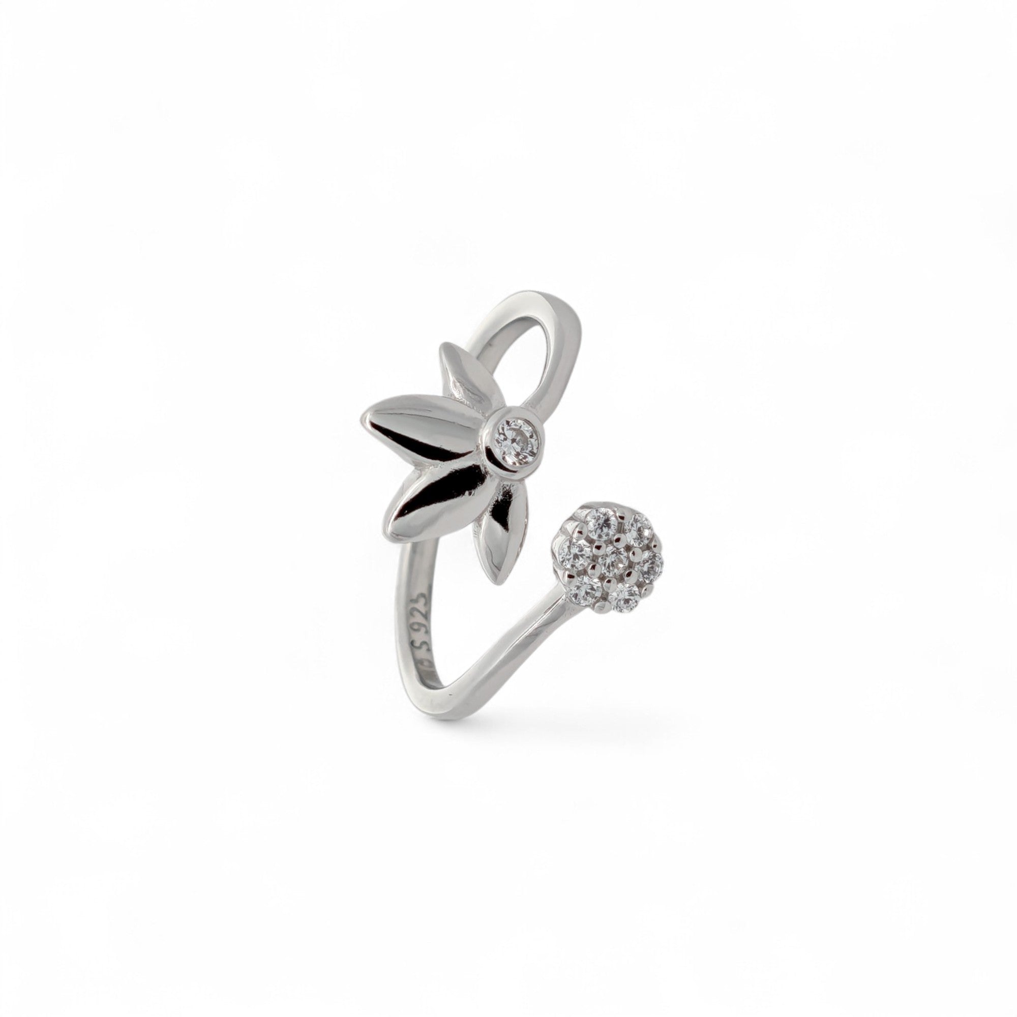 Anello Fiore in Argento