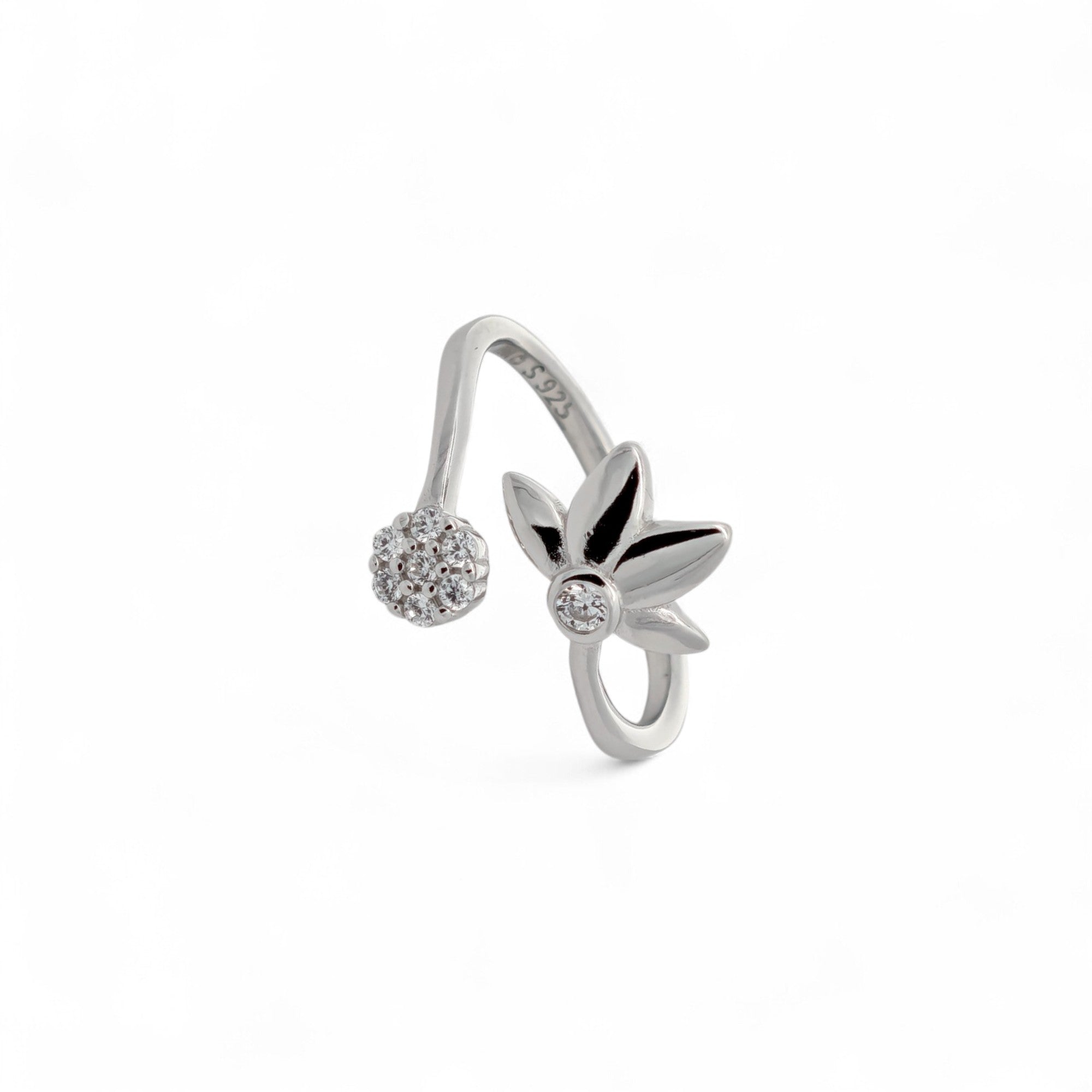 Anello Fiore in Argento