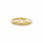 Anello Corona Cuore in Argento
