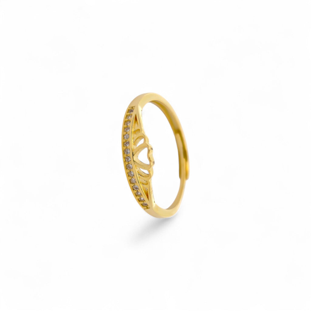Anello Corona Cuore in Argento