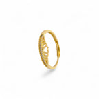 Anello Corona Cuore in Argento