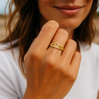 Anello Corona Cuore in Argento