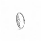 Anello Corona Cuore in Argento