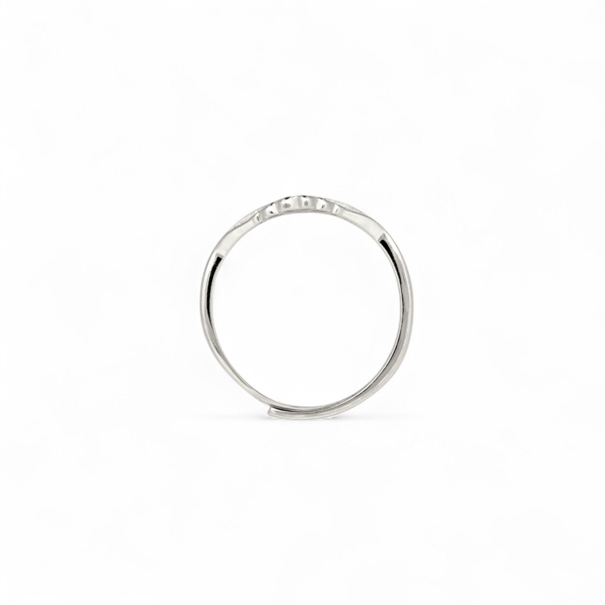 Anello Corona Cuore in Argento