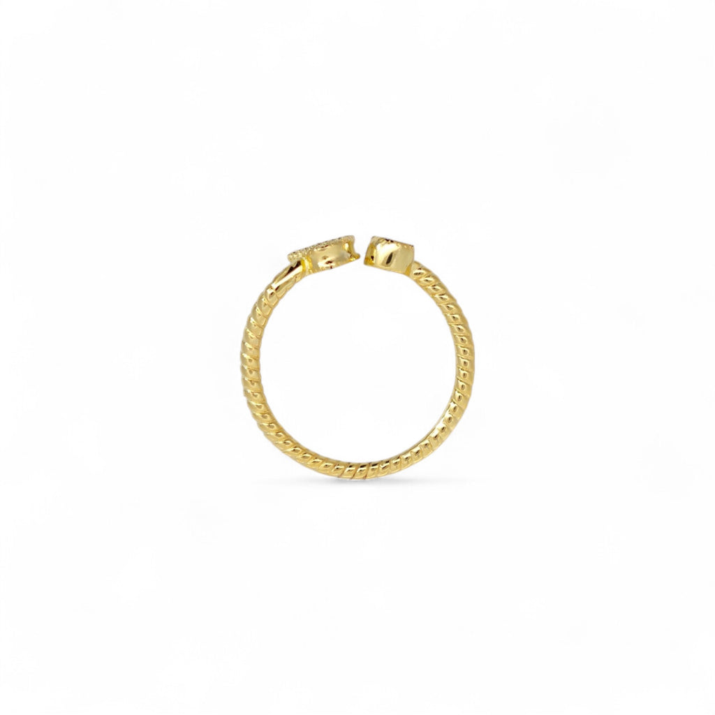 Anello Cuore Pavé Argento