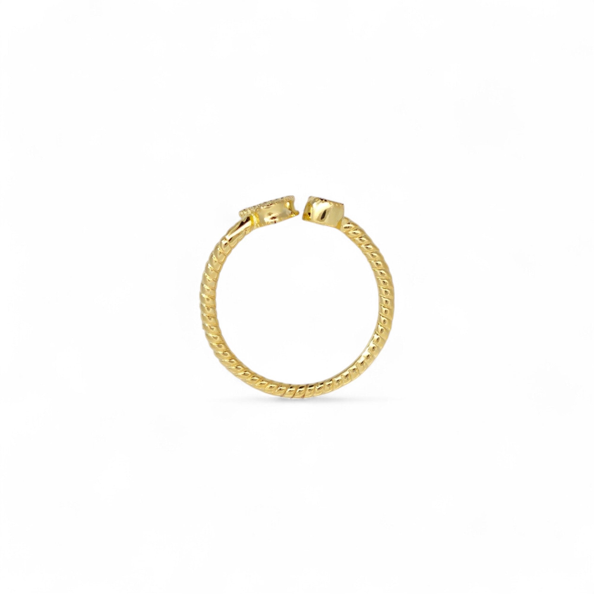 Anello Cuore Pavé Argento