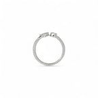 Anello Cuore Pavé Argento
