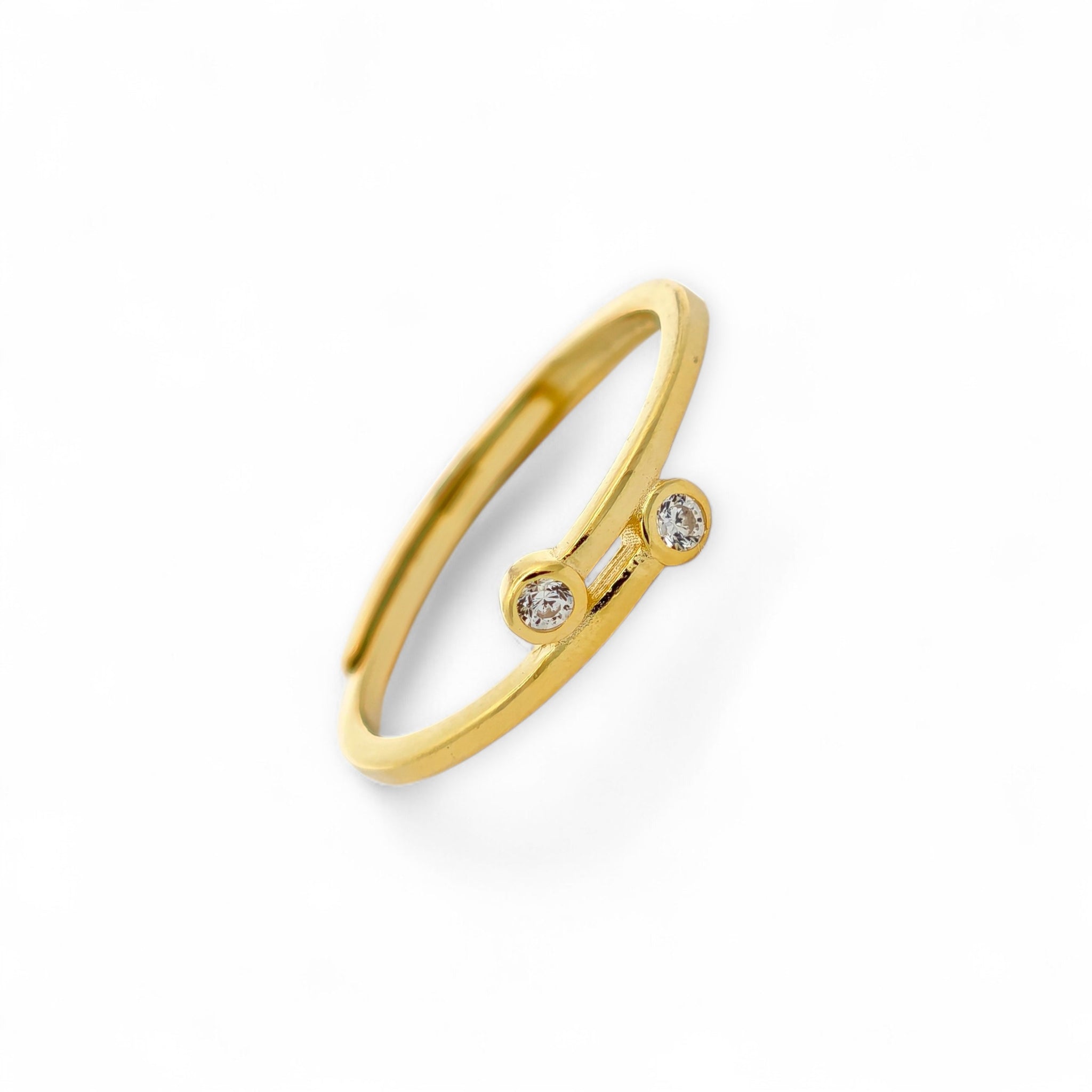 Anello Minimal con Zirconi