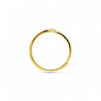 Anello Minimal in Argento con Zirconi