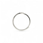 Anello Minimal in Argento con Zirconi