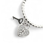 Anello Cuore con Chiave Argento 925