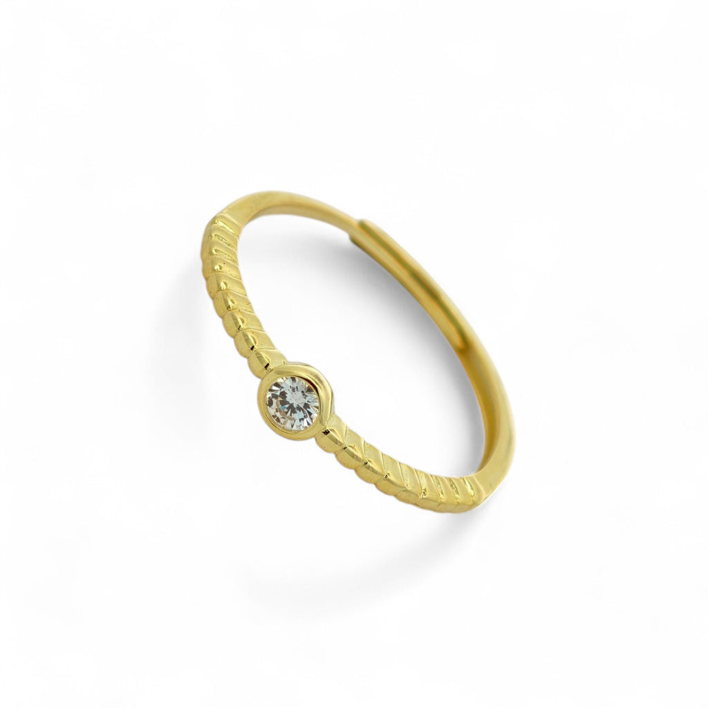 Anello Punto Luce Zircone in Argento 925