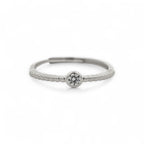 Anello Punto Luce Zircone in Argento 925