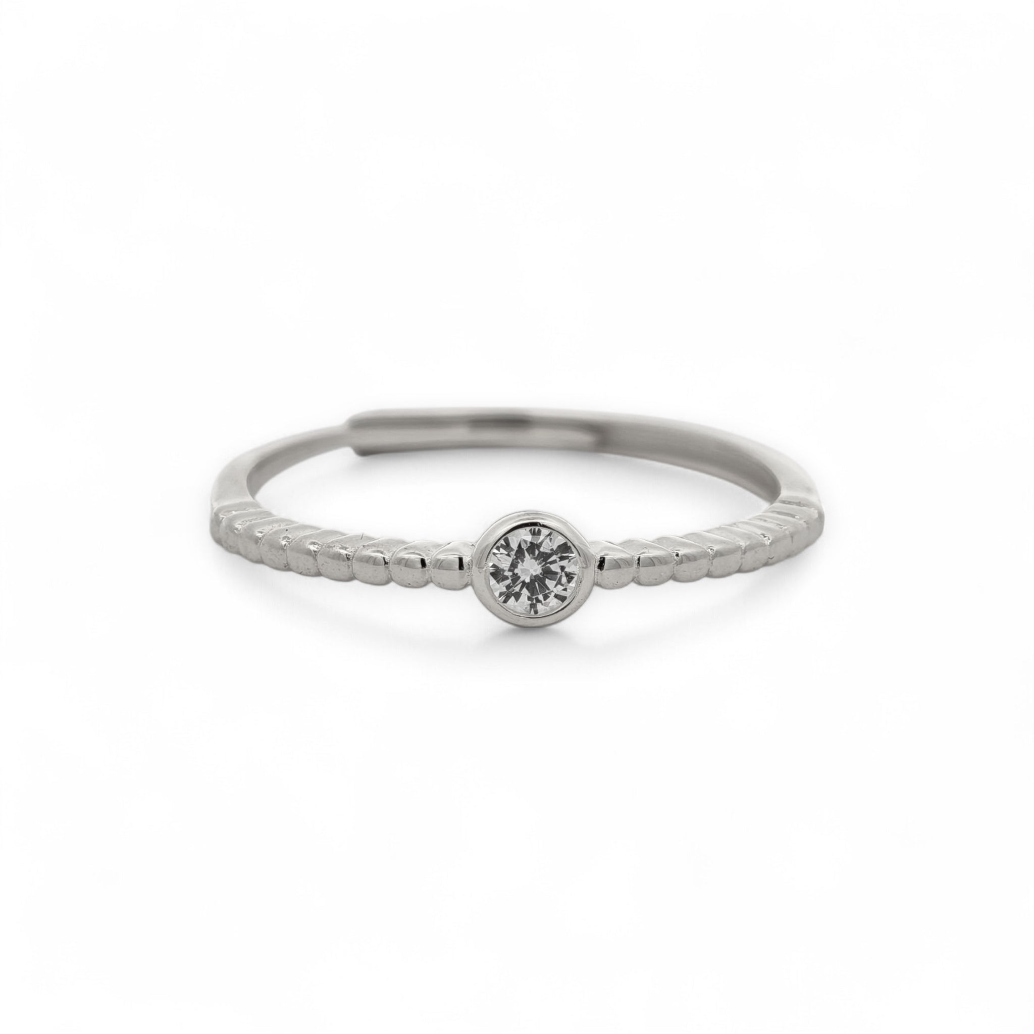 Anello Punto Luce Zircone