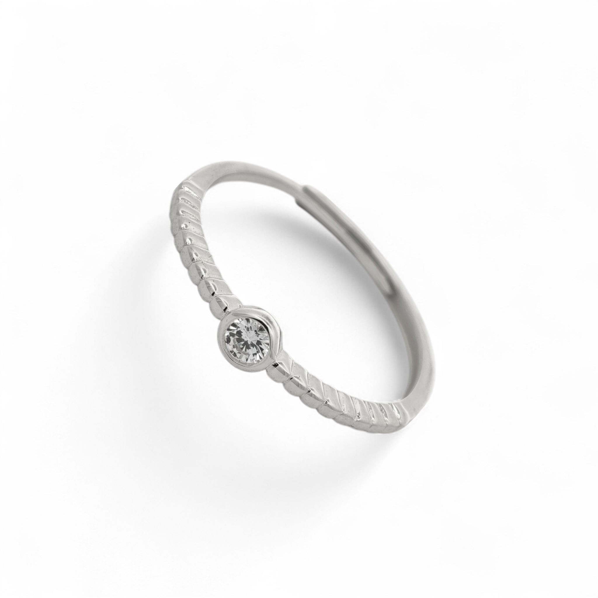 Anello Punto Luce Zircone