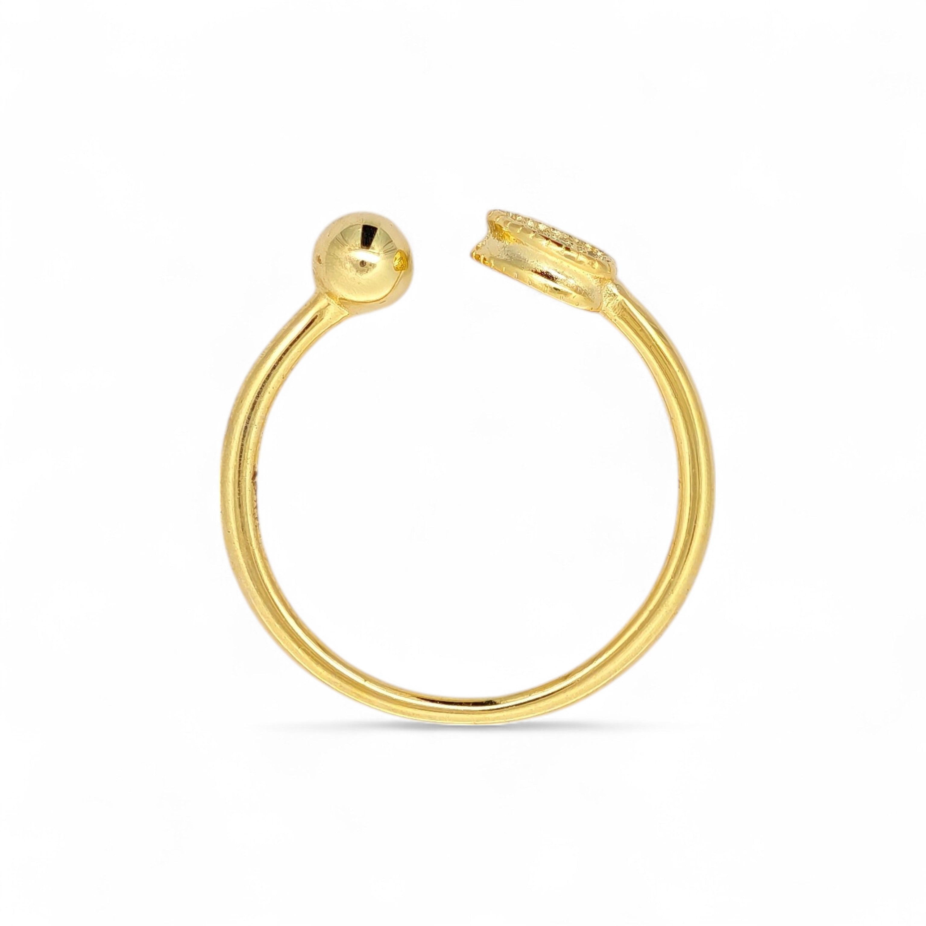 Anello Cuore e Sfera in Argento 925