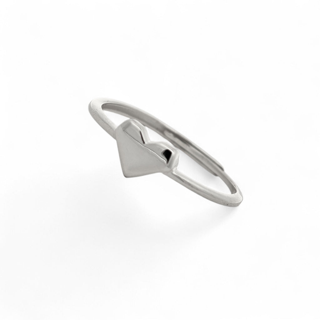 Anello Cuore Minimal Argento 925