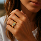 Anello Catena Pavé Argento