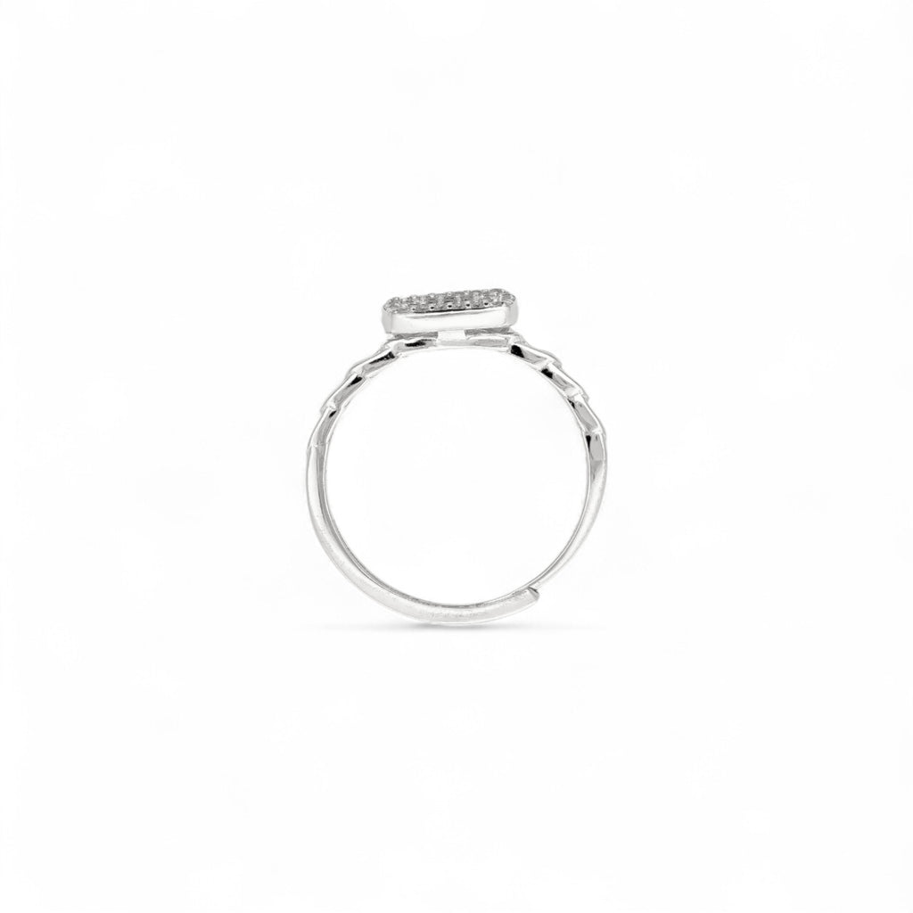 Anello Catena Pavé Argento