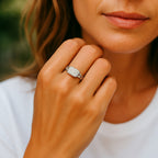 Anello Catena Pavé Argento