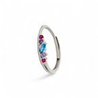 Anello Arcobaleno Argento